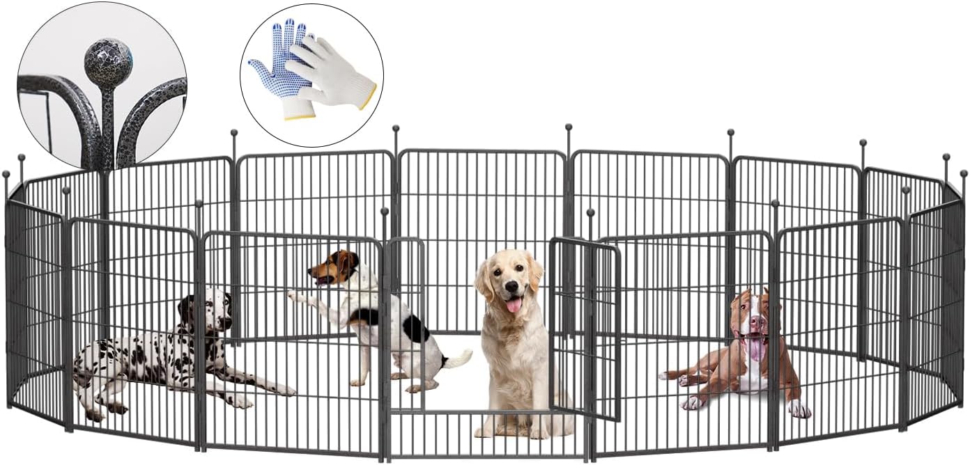 GDKASRNY Folding Dog Playpen