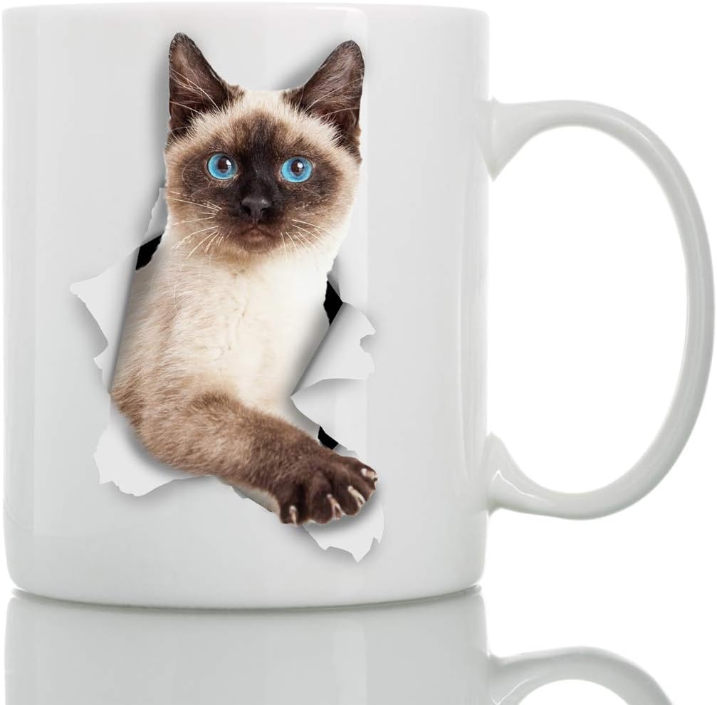 Winston & Bear Siamese Cat Mug
