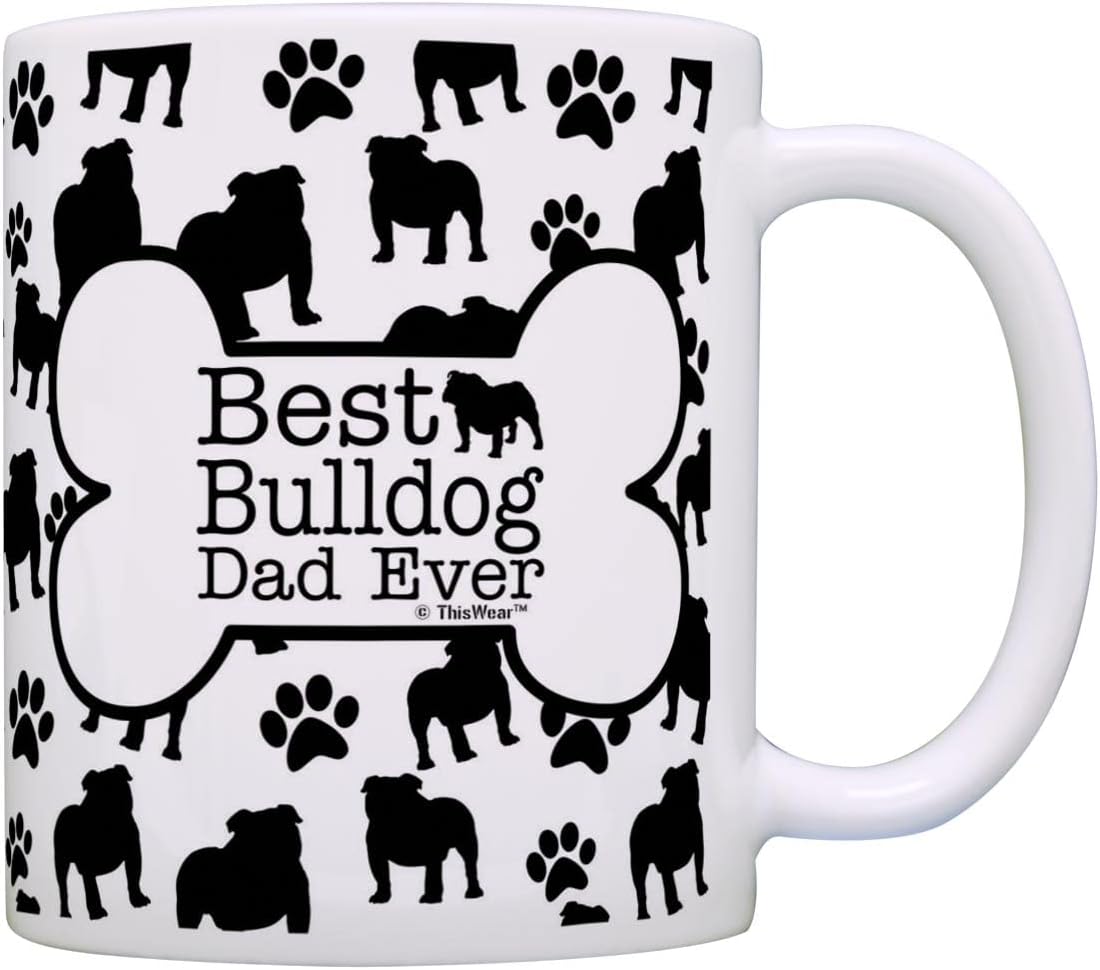 ThisWear Best Bulldog Dad Mug