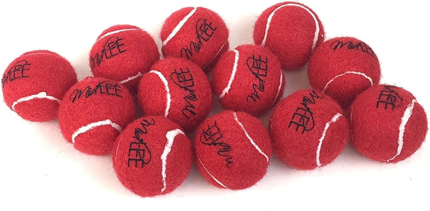 Midlee Mini Red Tennis Balls