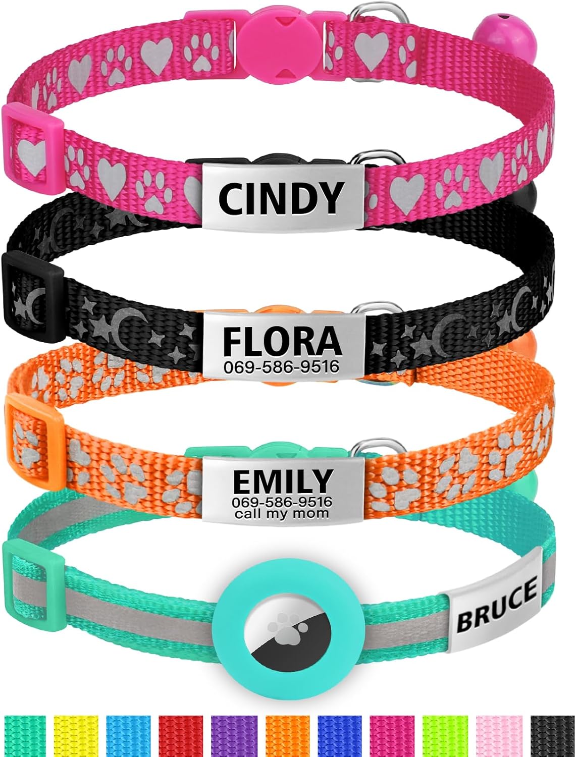 TagME Silent ID Cat Collar