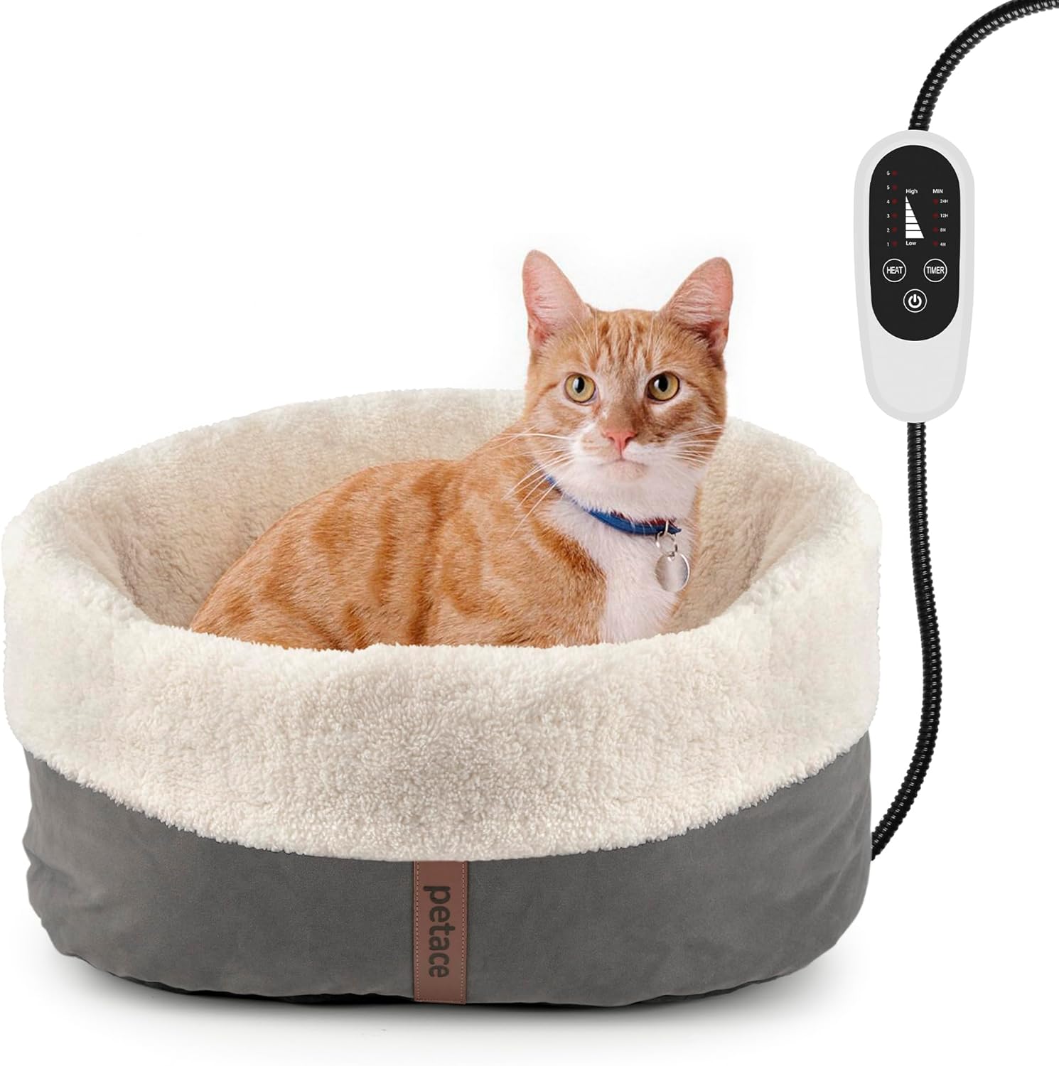 Petace Heated Cushion Cat Bed