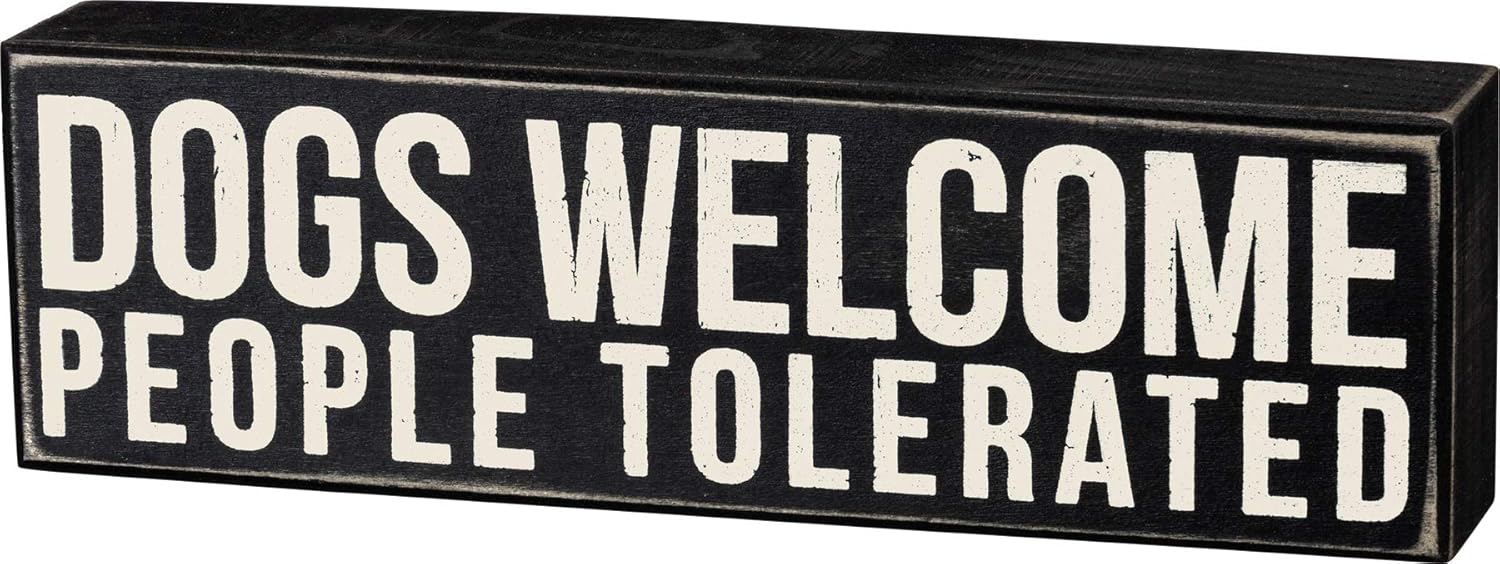 Primitives by Kathy Dog Welcome Sign