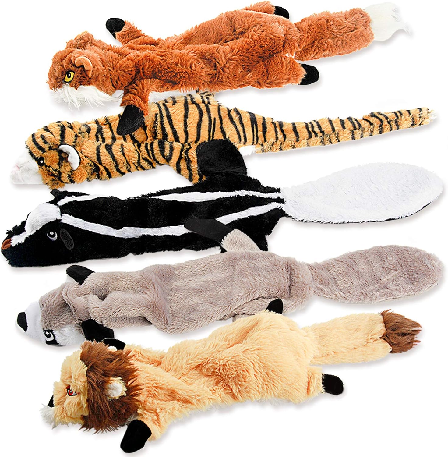 FIREOR Stuffing-Free Squeaky Dog Toys