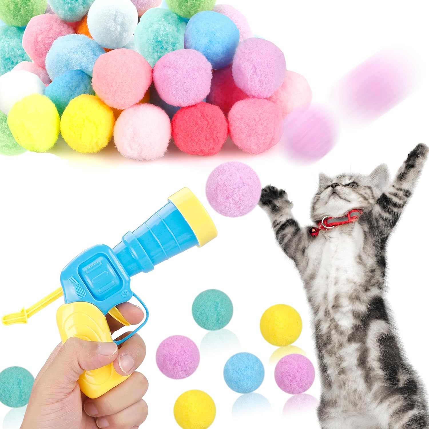 MeoHui Cat Ball Launcher Set