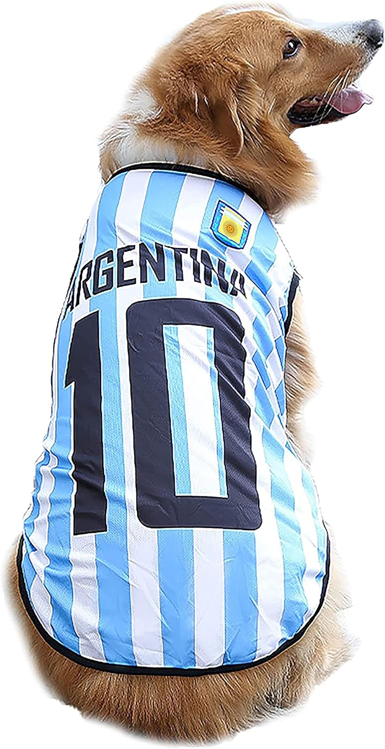 GabeFish Argentina Dog Soccer Jersey