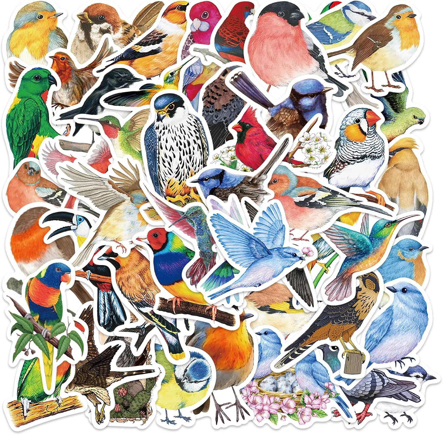 DIYYILIF Waterproof Bird Stickers