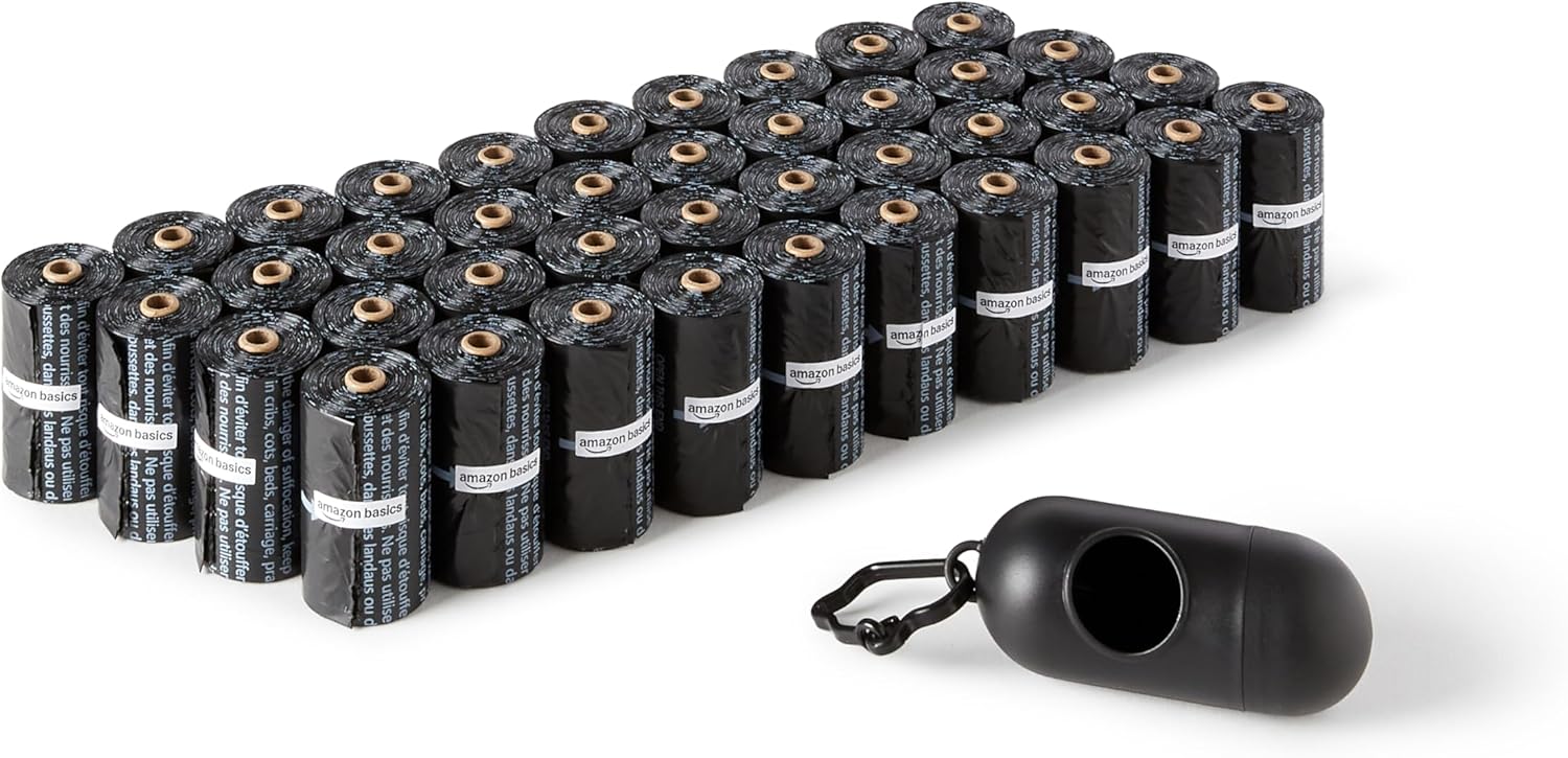 Amazon Basics Dog Poop Bags with Dispenser (600 Ct)