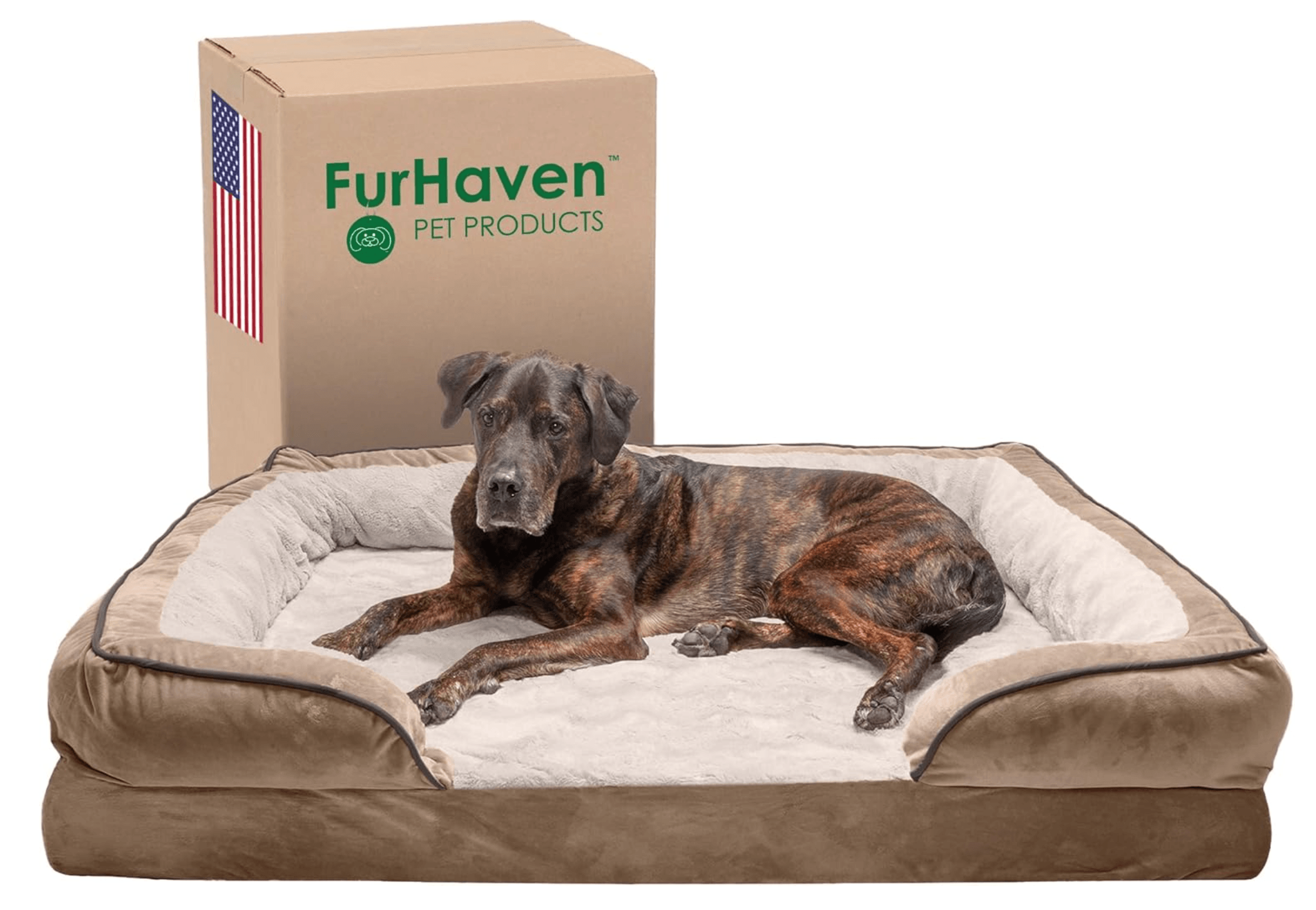FurHaven Orthopedic Sofa Dog Bed, Jumbo Plus/XXL