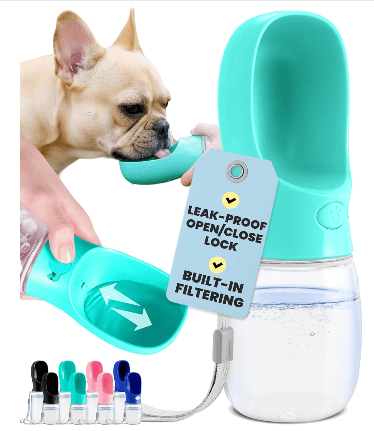 MalsiPree Portable Dog Water Bottle, 19 oz